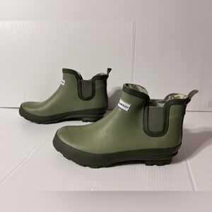 Smith & Hawken sage rubber Chelsea garden rain boots women size 9